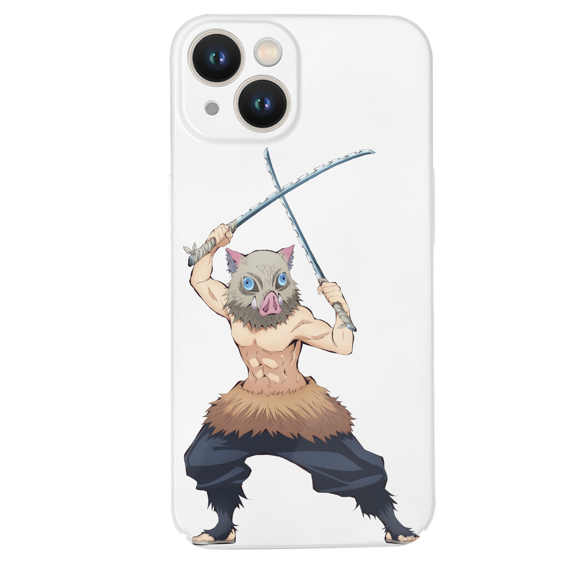 （画像用） 鬼滅の刃（きめつのやいば）嘴平 伊之助／はしびら いのすけ Hashibira Inosuke 【iPhone 14シリーズ対応】ハードケース